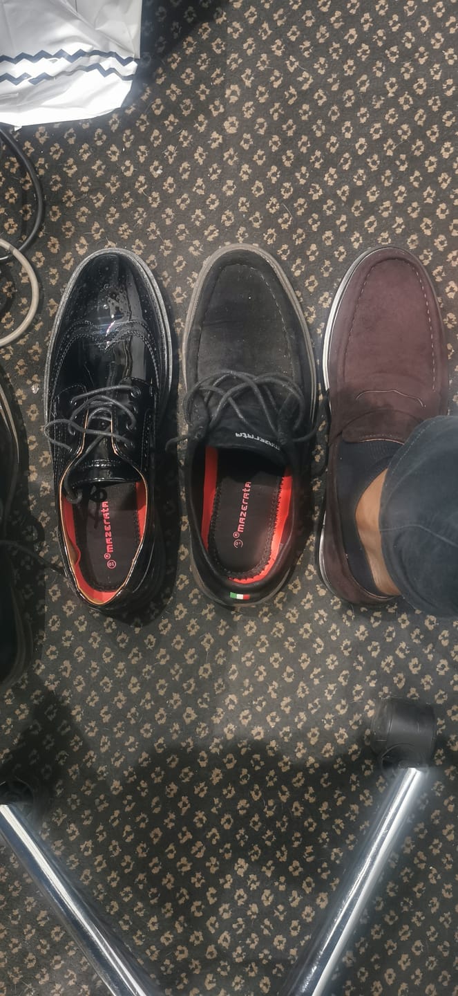 Customer photo review of Mazerata Elia 14 Faux Suede Shoe - Burgundy