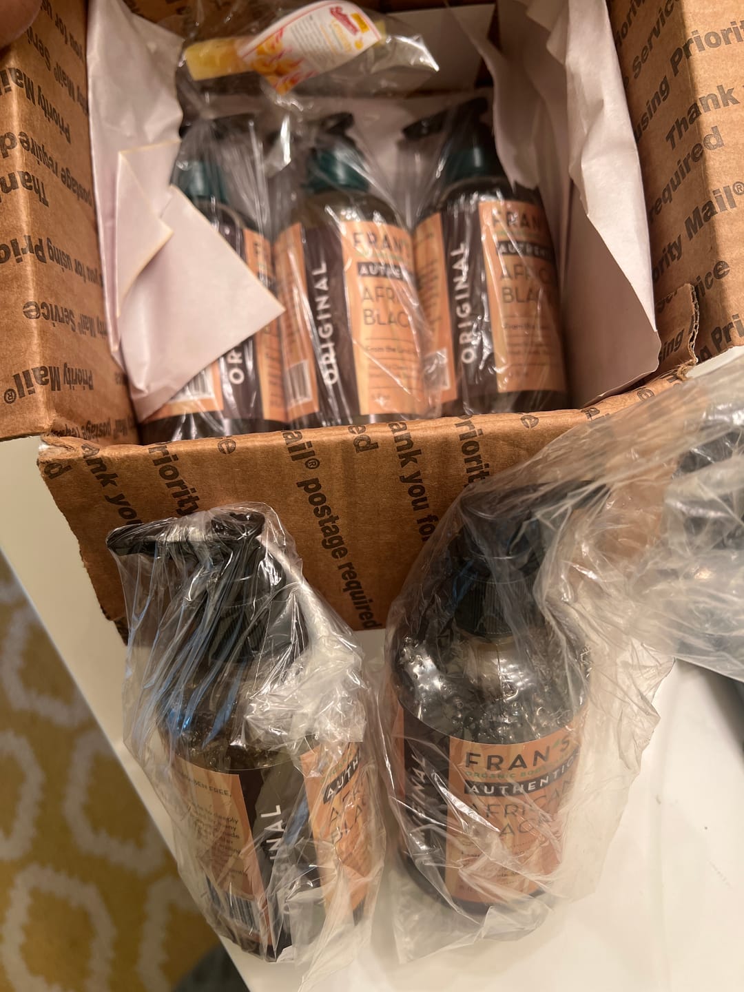 Customer photo review of Liquid African Black Soap