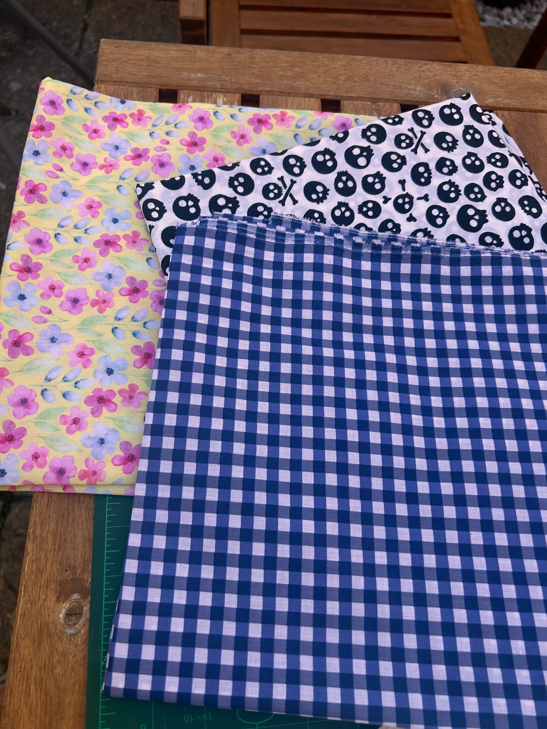 Customer photo review of Printed Polycotton Bundle 1m X 3