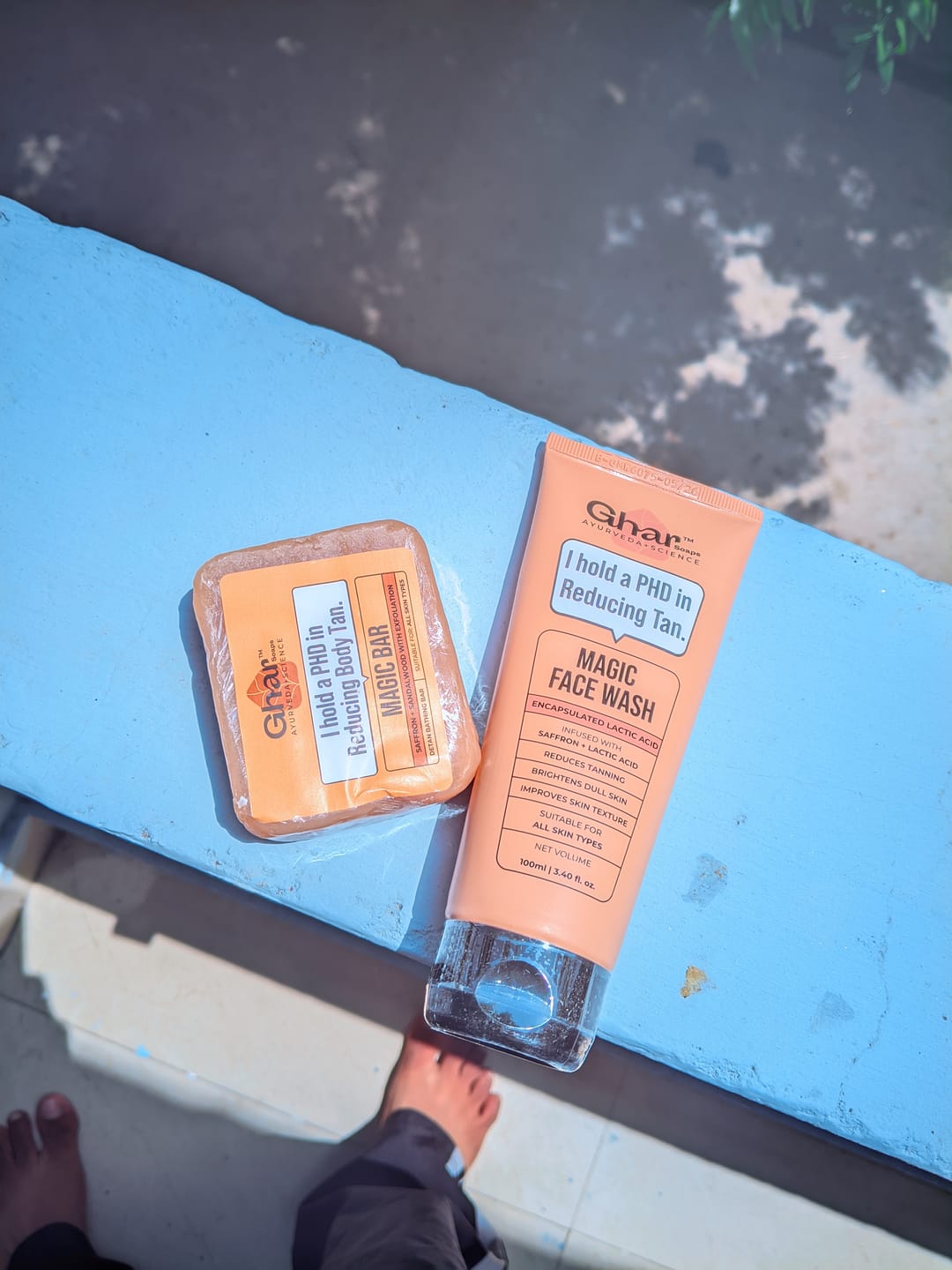 Customer photo review of Magic Face wash With Saffron and Lactic Acid