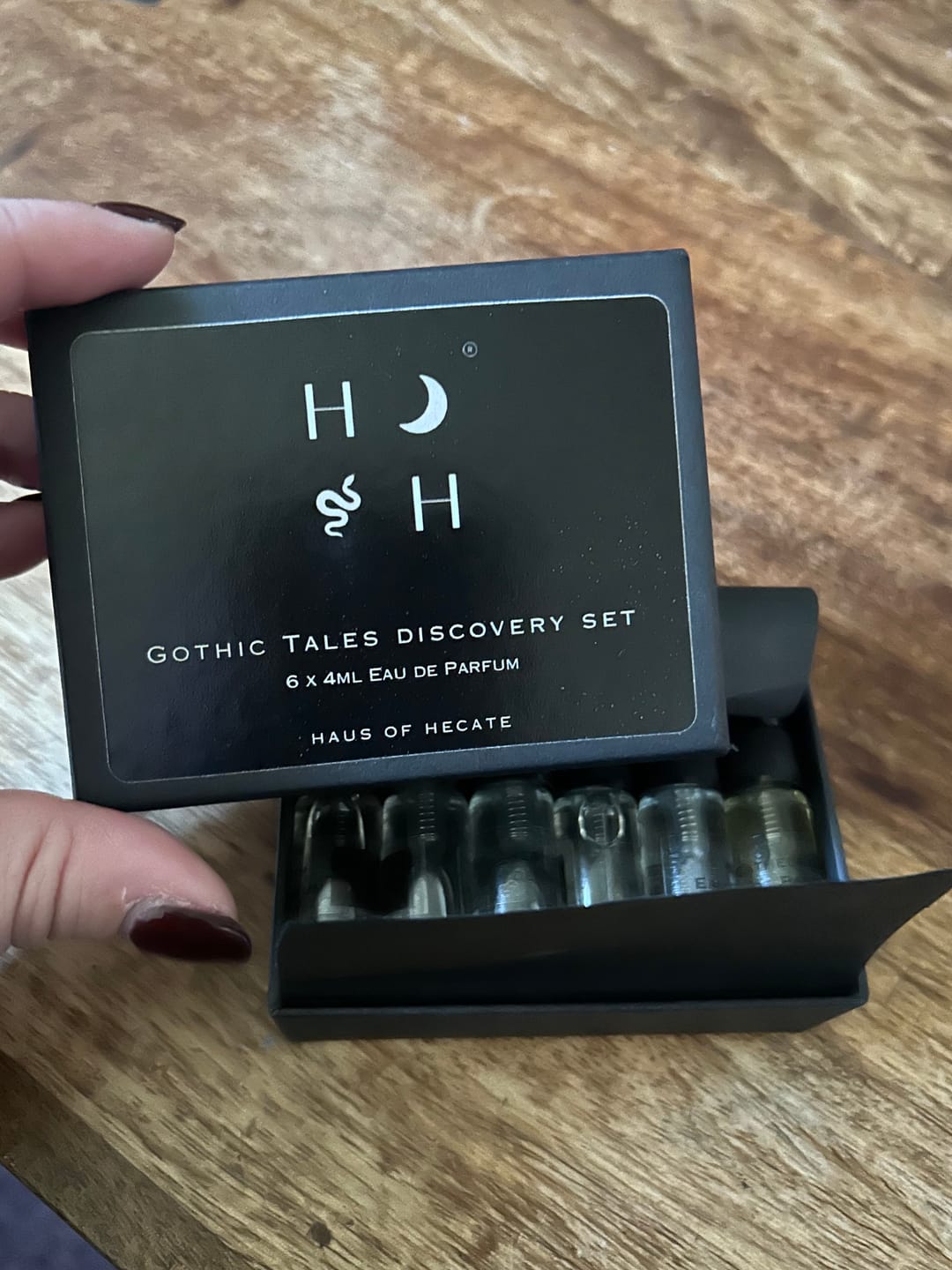 Customer photo review of Gothic Tales Perfume Box