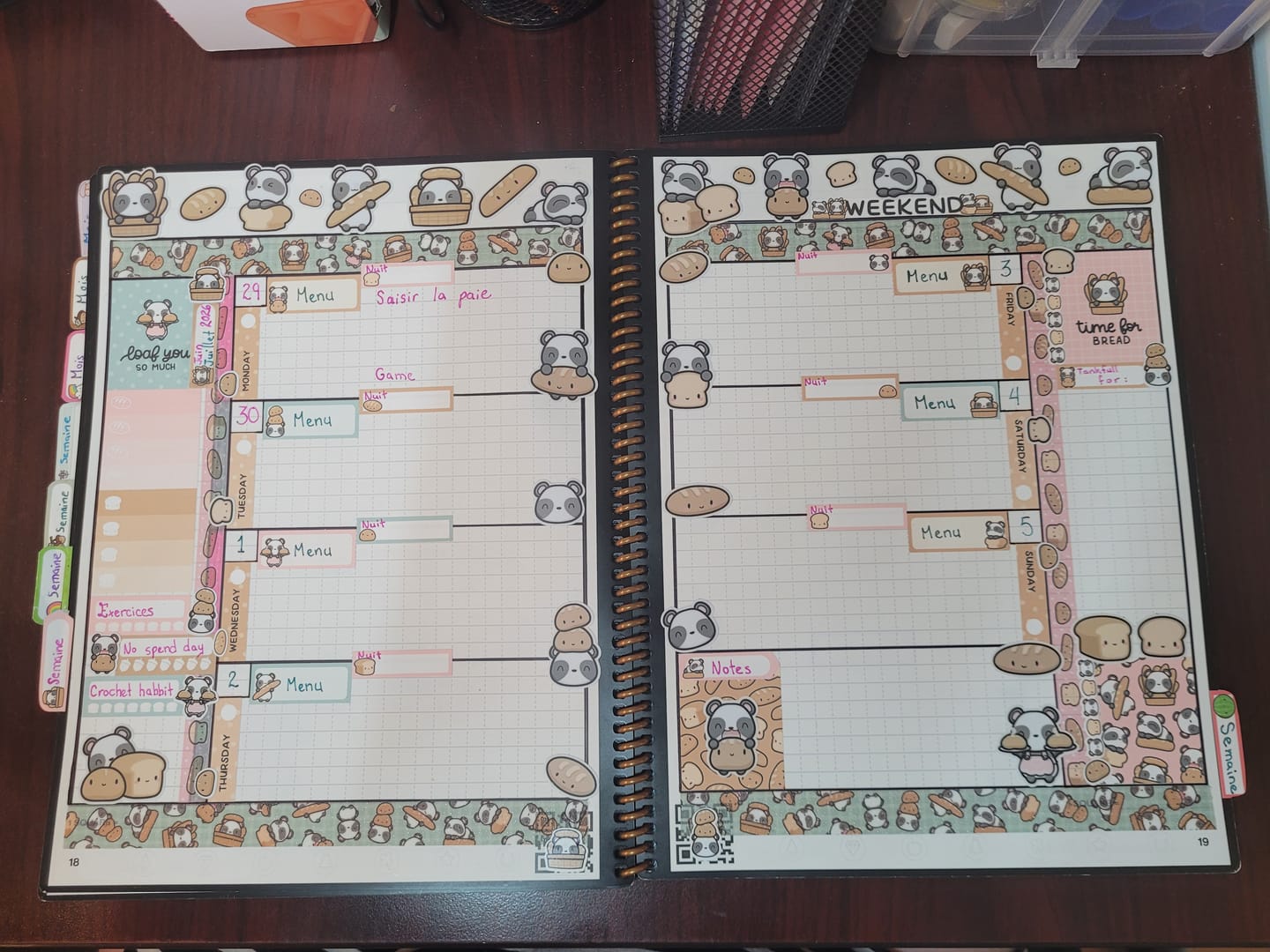 Customer photo review of Bread Pandas Sticker Sheet