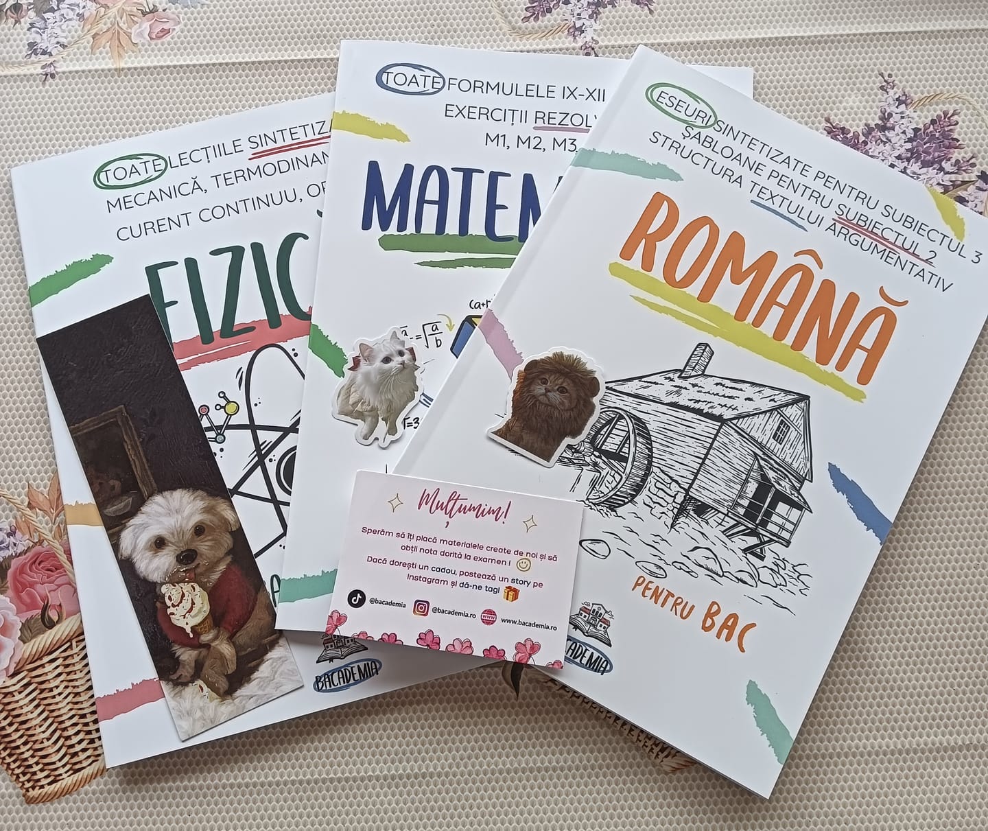 Customer photo review of Pachet Bacalaureat (Română + Matematică + Fizică) Bacademia