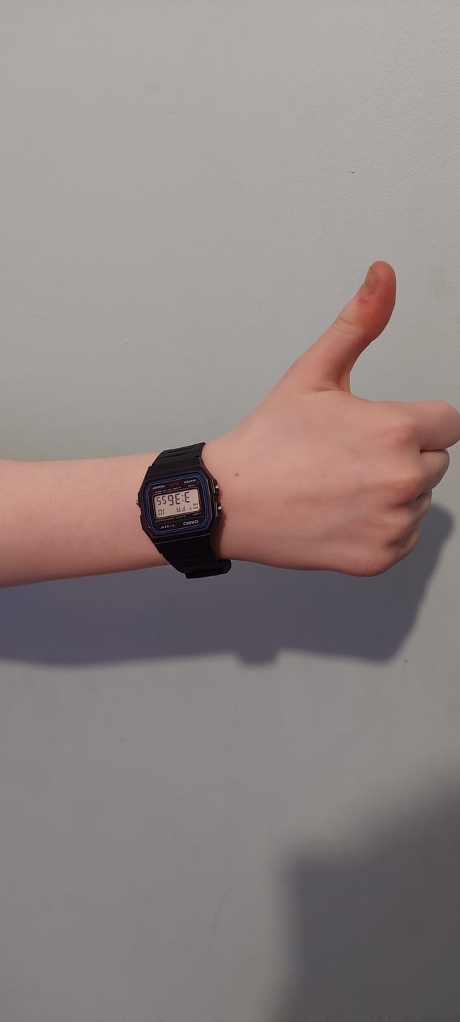 Customer photo review of Reloj Casio Vintage F-91W-1JH Packaging JDM