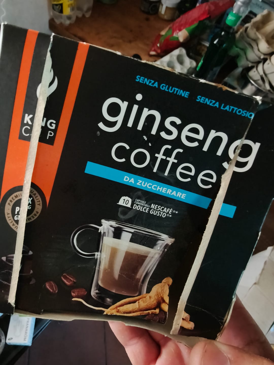Customer photo review of 120 capsule Nescafè* Dolce Gusto®* Caffè al ginseng da zuccherare