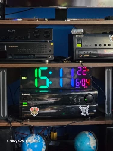 Customer photo review of 16" LED Digital Wall Clock with Remote