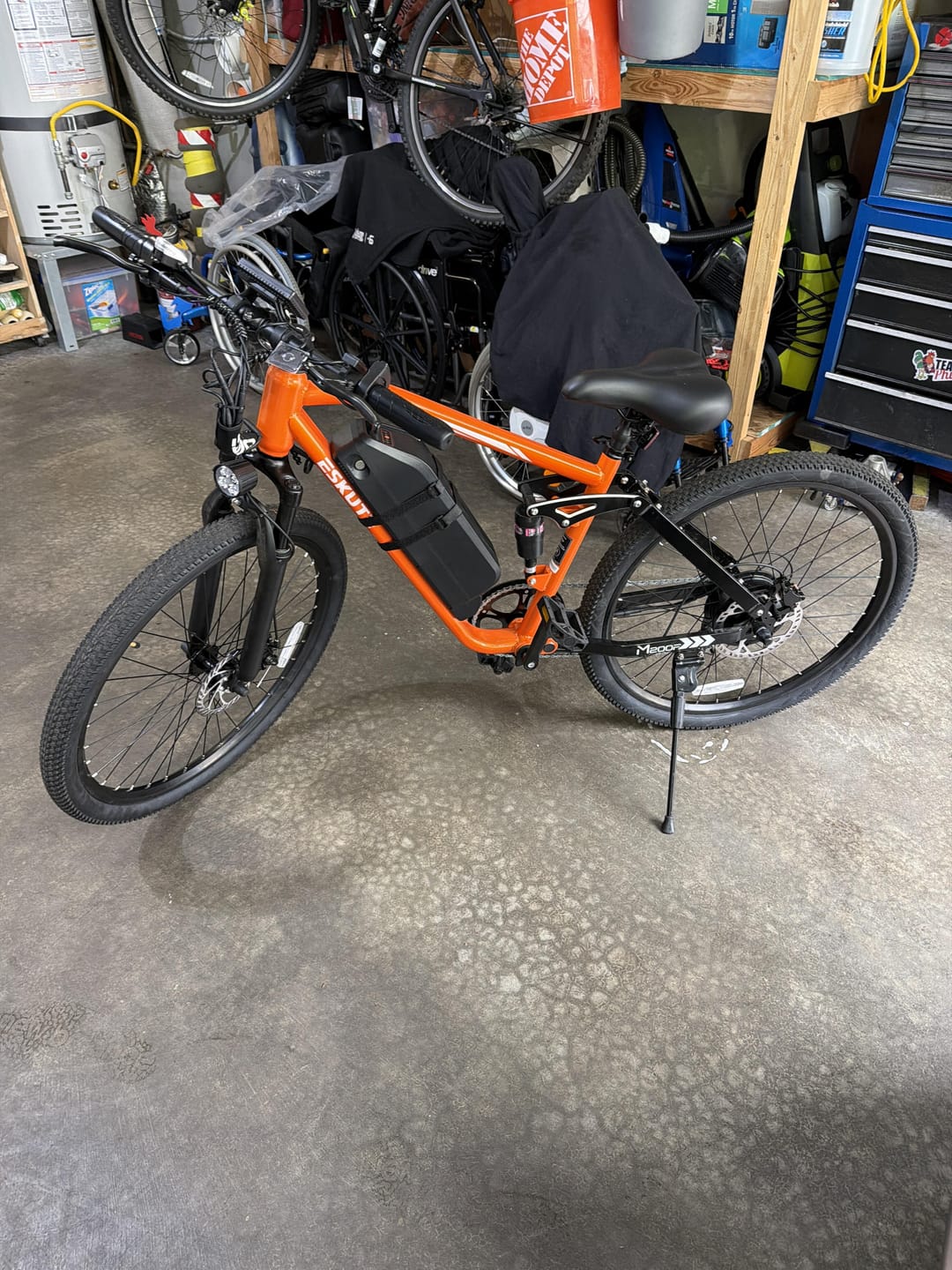 Customer photo review of Eskute® M200F 27.5" Full Suspension Electric Bike