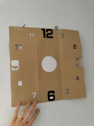 Customer photo review of 3D Frameless DIY Wall Clock