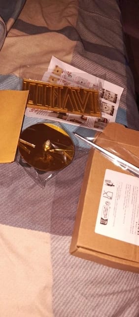 Customer photo review of 3D Acrylic Mirror Wall Clock