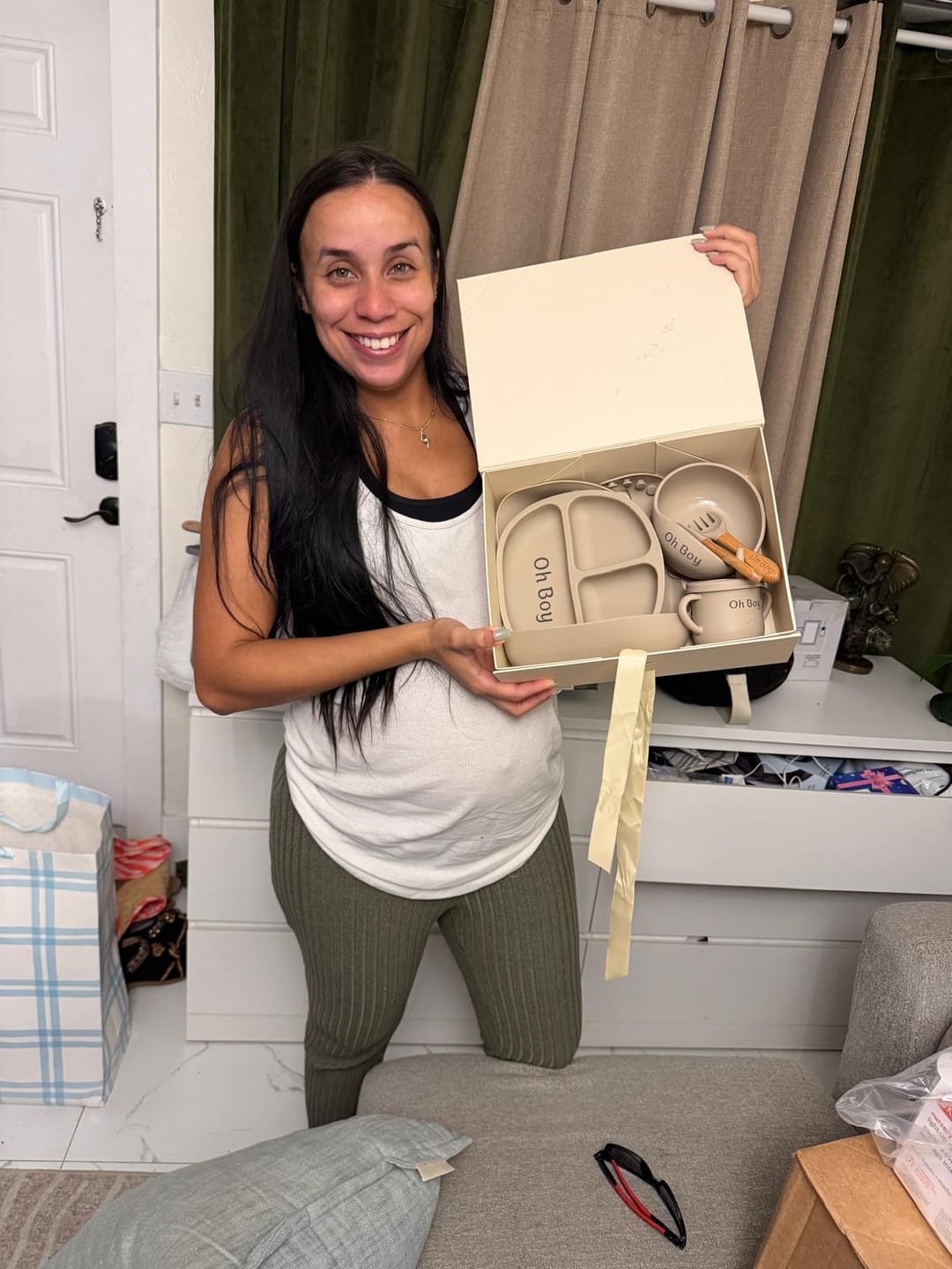 Customer photo review of Noah + Nori™ Personalized Baby Feeding Set