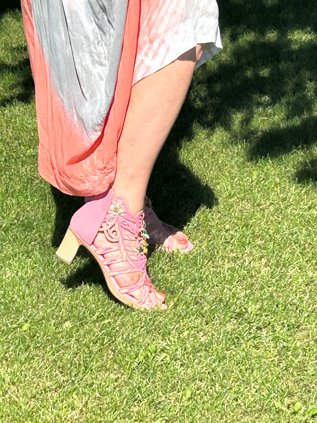 Customer photo review of Blooming Vine Romantic Cutout Sandals