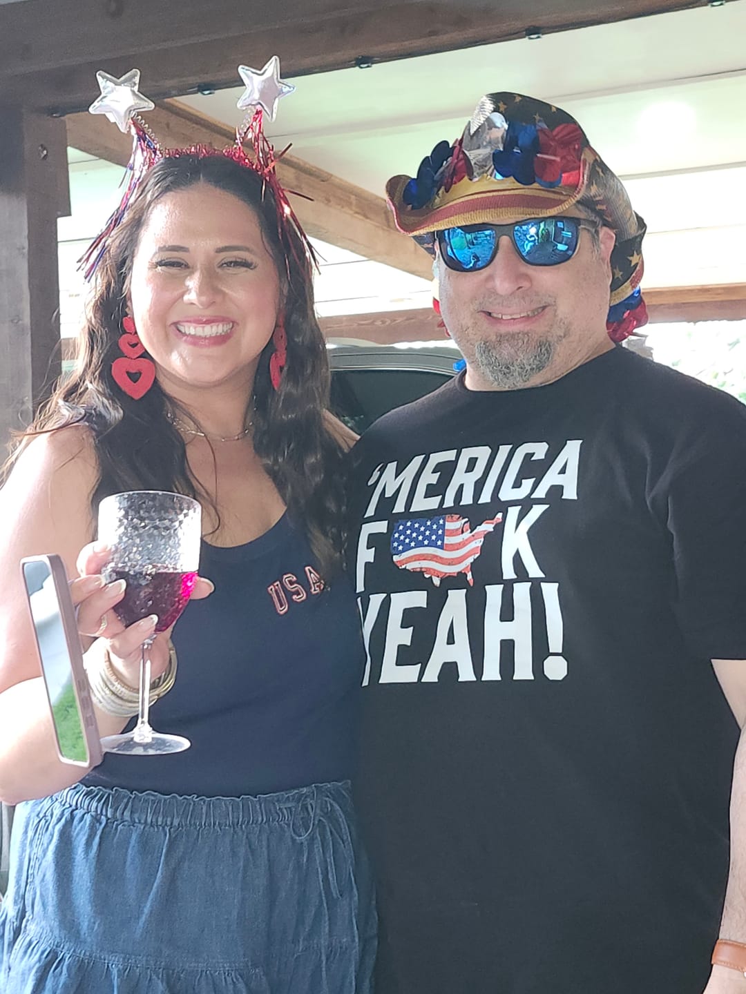 Customer photo review of MERICA F**K YEAH T-Shirt