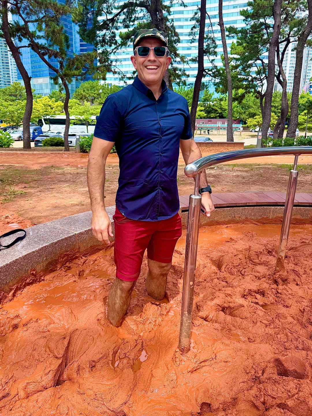 Customer photo review of Performance Bamboo Short Sleeve Shirt - Navy