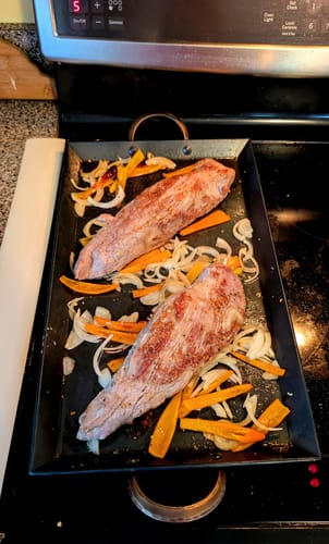 Customer photo review of Carbon Steel Griddle
