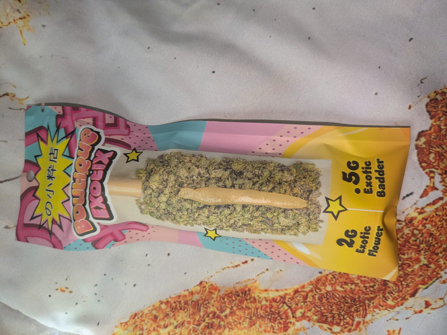 Customer photo review of Boutique Exotics - Jelly Roll - 2.5G Pre-Roll