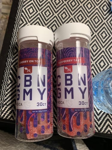 Customer photo review of CBN GUMMIES - SLEEP- 30CT Orange Julius 1500mg (50mg ea.) – INDICA