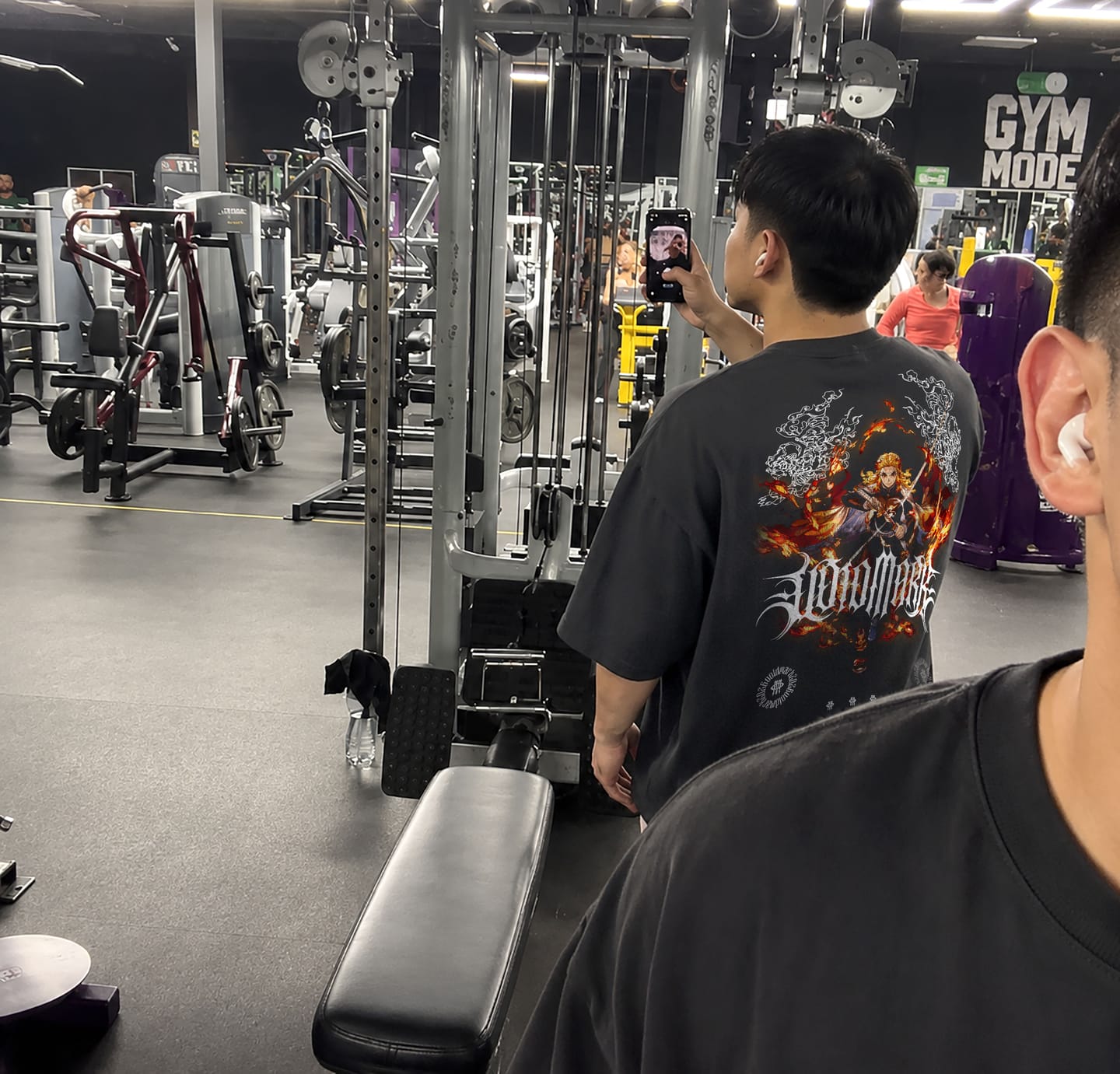 Customer photo review of 'KNY: Rengoku Oversized T-shirt
