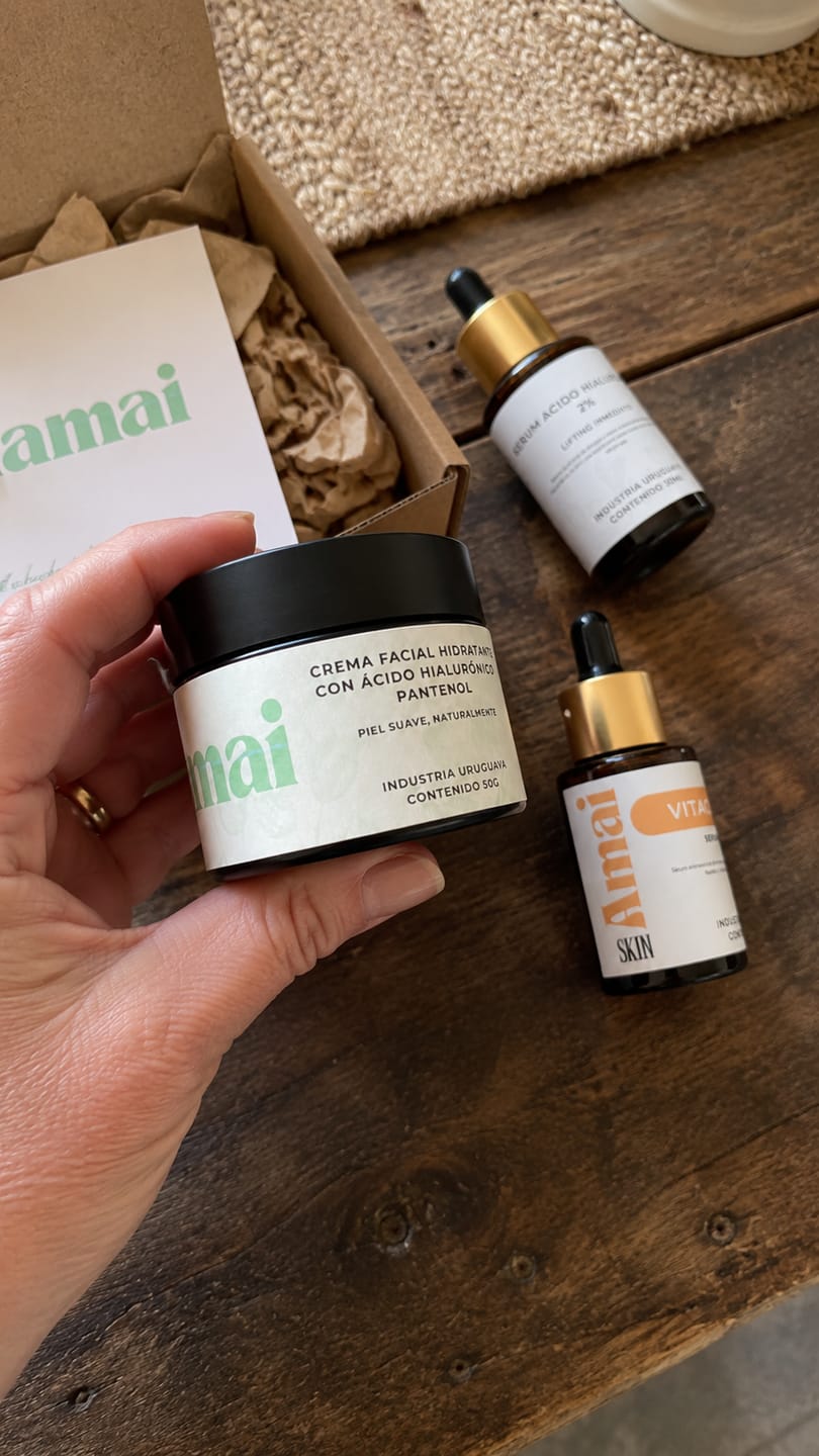 Customer photo review of Kit Glow Radiante | Antiarrugas y Luminosidad | AmaiSkin Uruguay