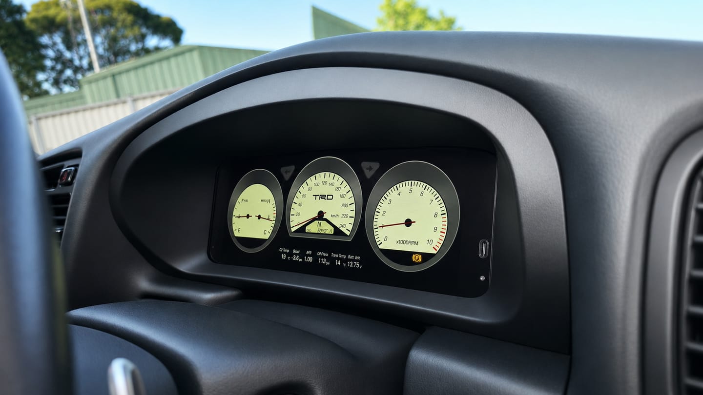 Customer photo review of Toyota Aristo 2JZ-GTE JZS160/JZS161 Dash Cluster Mount