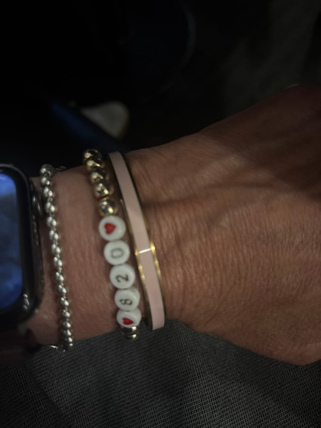 Customer photo review of This Too Shall Pass Color Cuff Bracelet