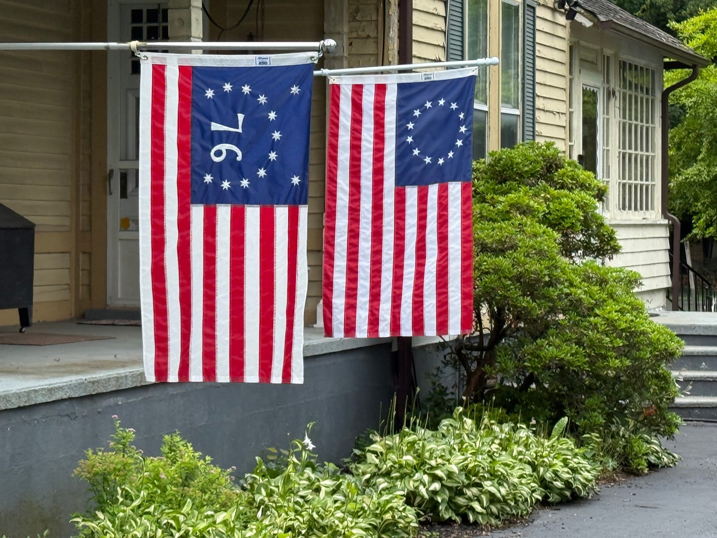 Customer photo review of 3' x 5' Betsy Ross Flag