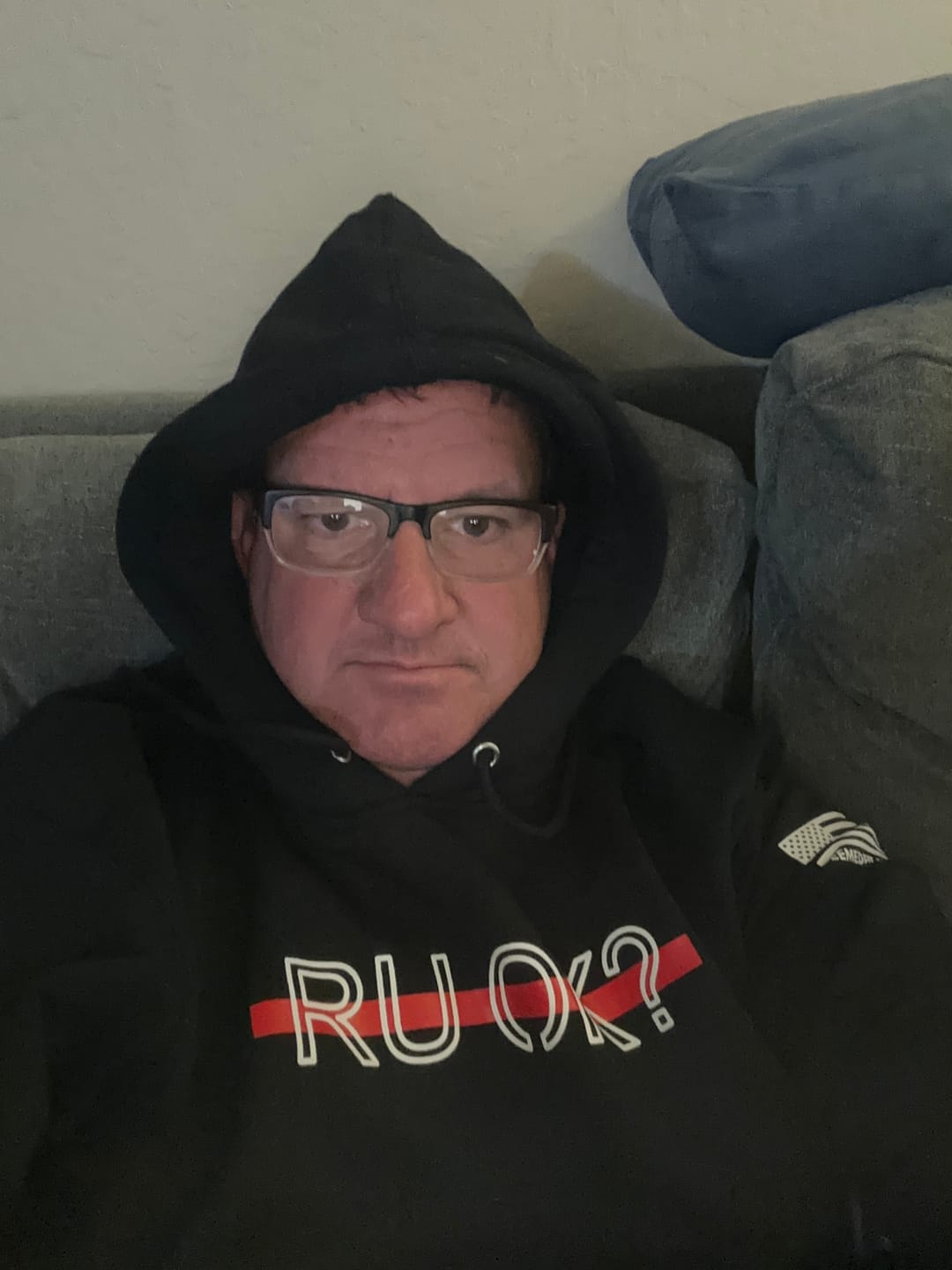 Customer photo review of Stigma Breaking Hoodie - Red Line