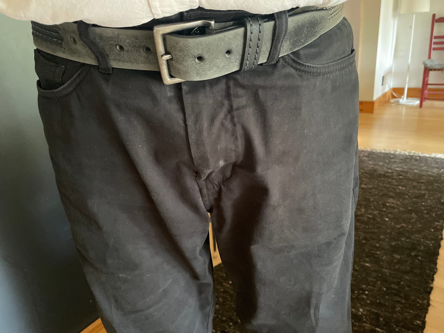 Customer photo review of Brown Arrow Patterned 100% Real Distressed Leather Belt