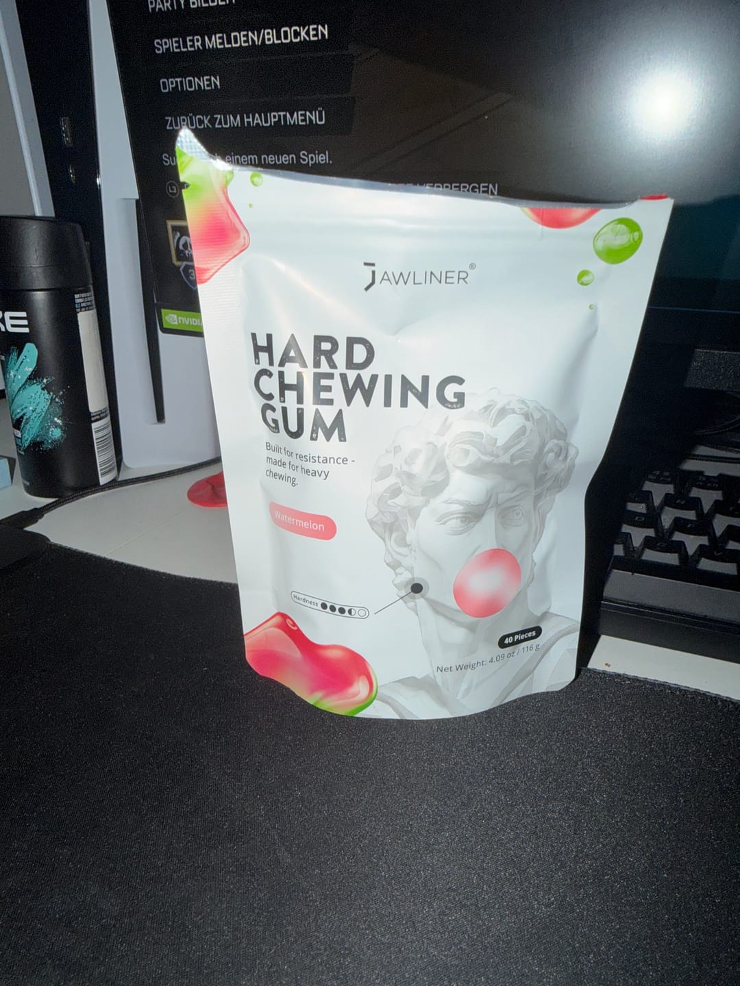 Customer photo review of JAWLINER® Chewing Gum Hard