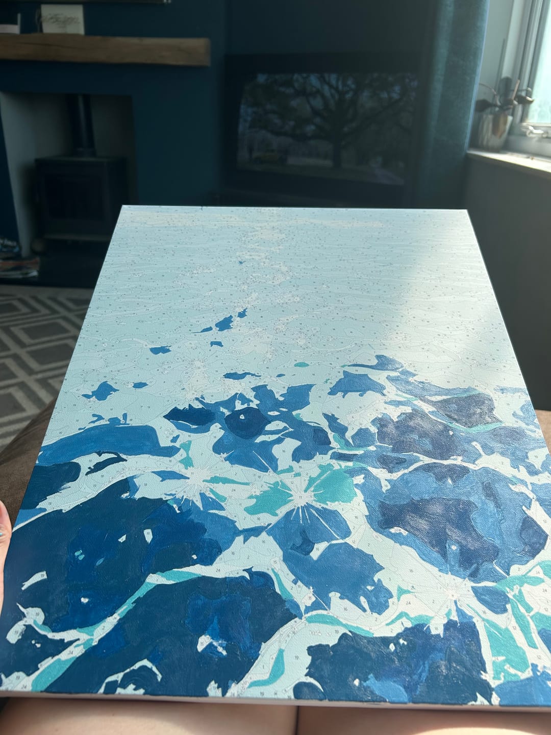Customer photo review of Open Water | Paint by Number