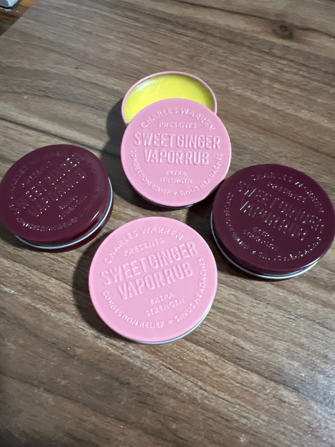 Customer photo review of Extra Strength Sweet Ginger Vapor Rub [Compact]