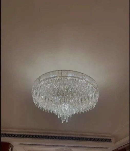 Customer photo review of Żyrandol kryształowy złoty – nowoczesna lampa wisząca do salonu i jadalni | AUREO