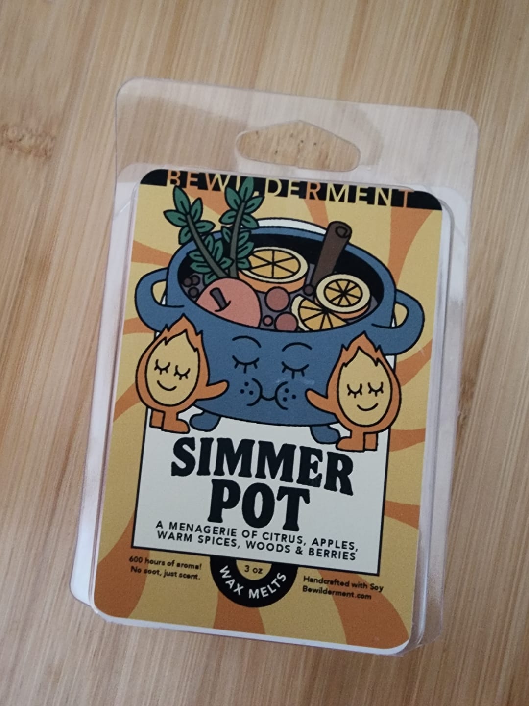 Customer photo review of Simmer Pot Wax Melts