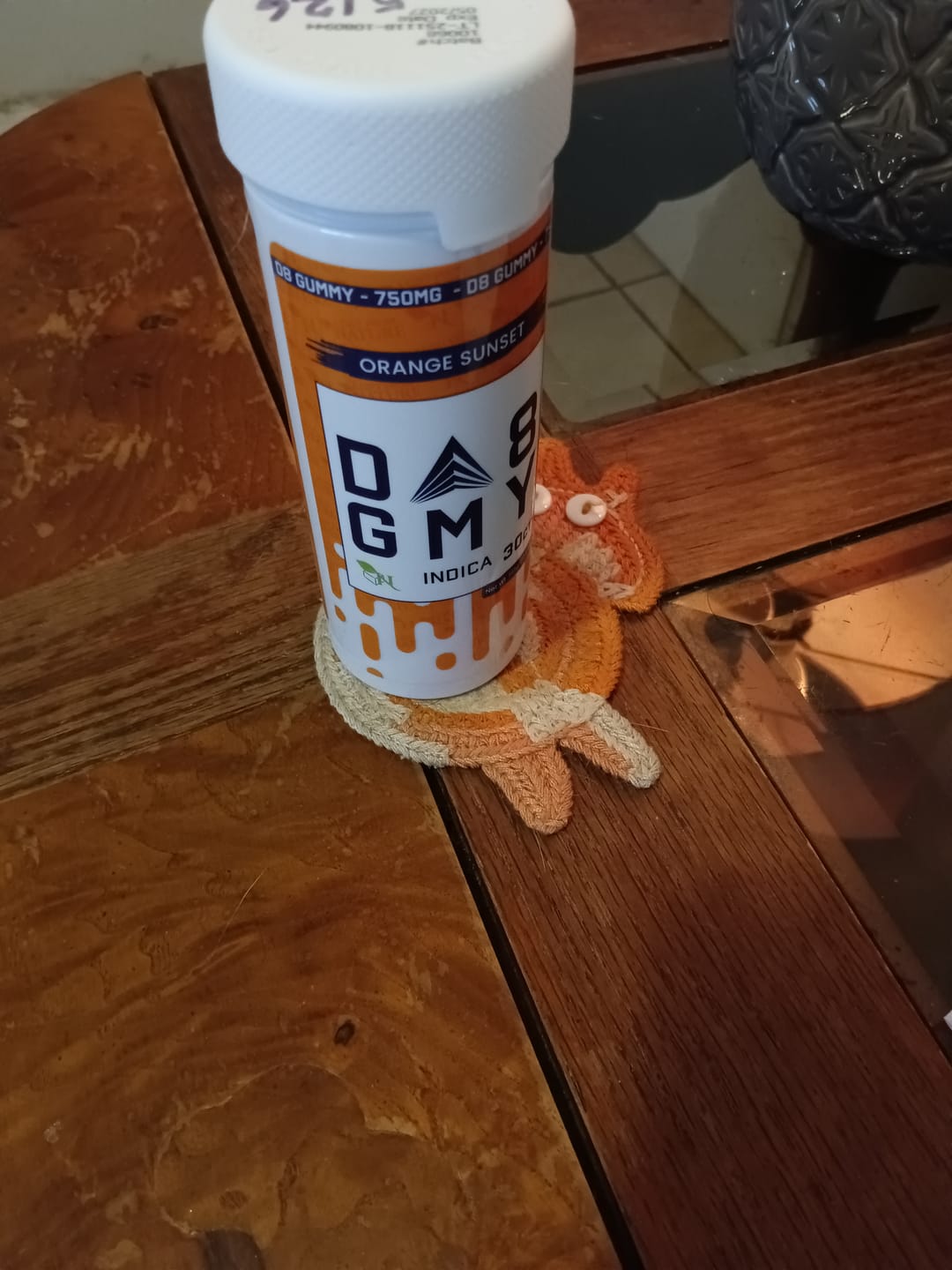Customer photo review of DELTA 8 GUMMIES - 30CT Orange Sunset 750mg (25mg ea.) – INDICA