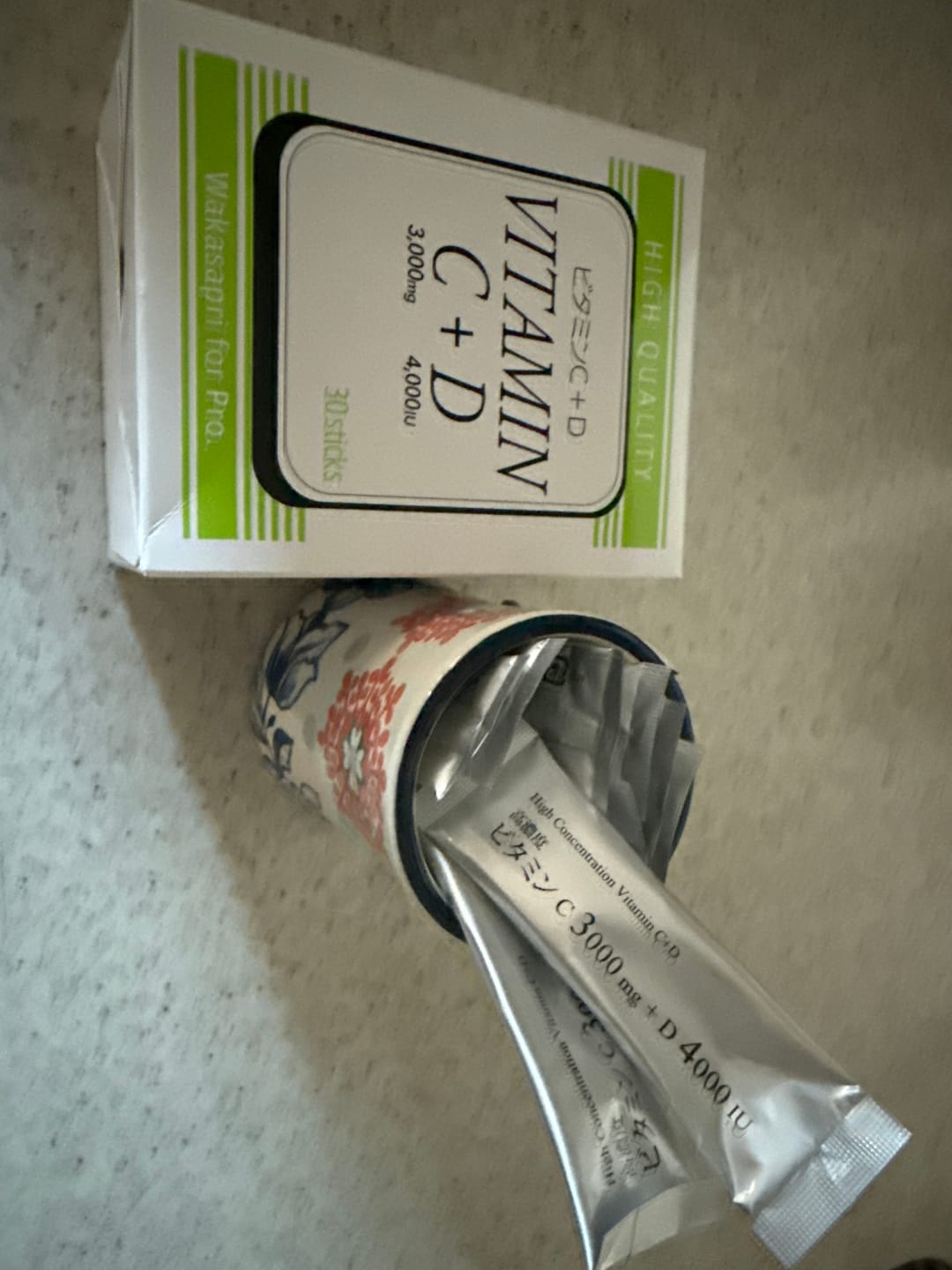 Customer photo review of ビタミンC+D -Wakasapri for Pro.