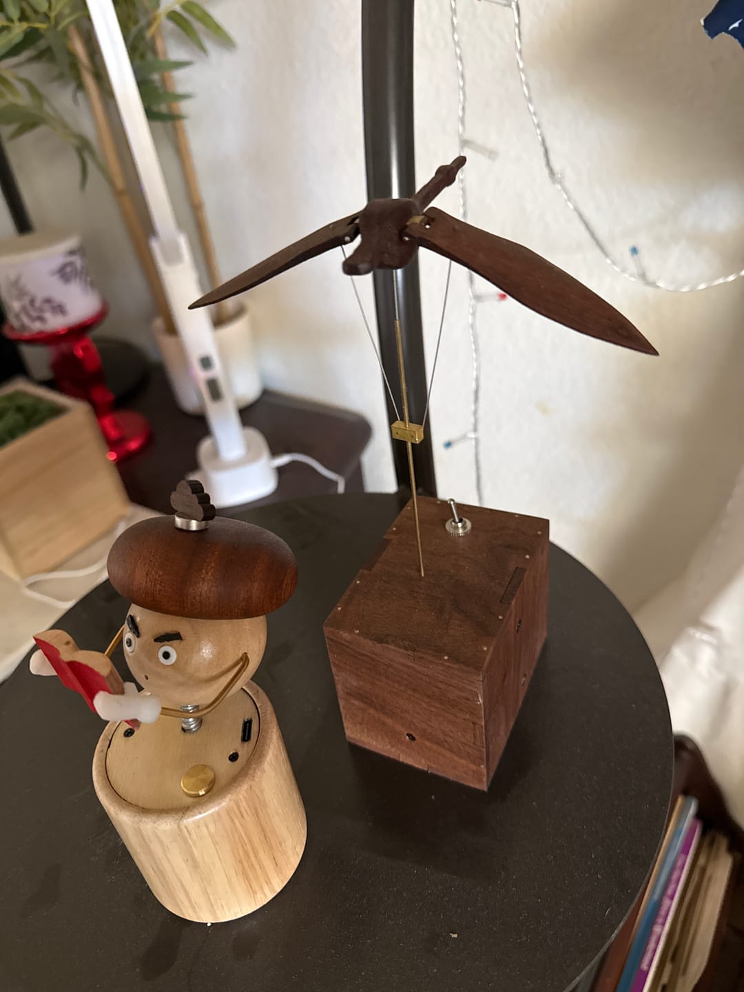 Customer photo review of MarinerPoet™ Handcrafted Walnut Swan Automaton