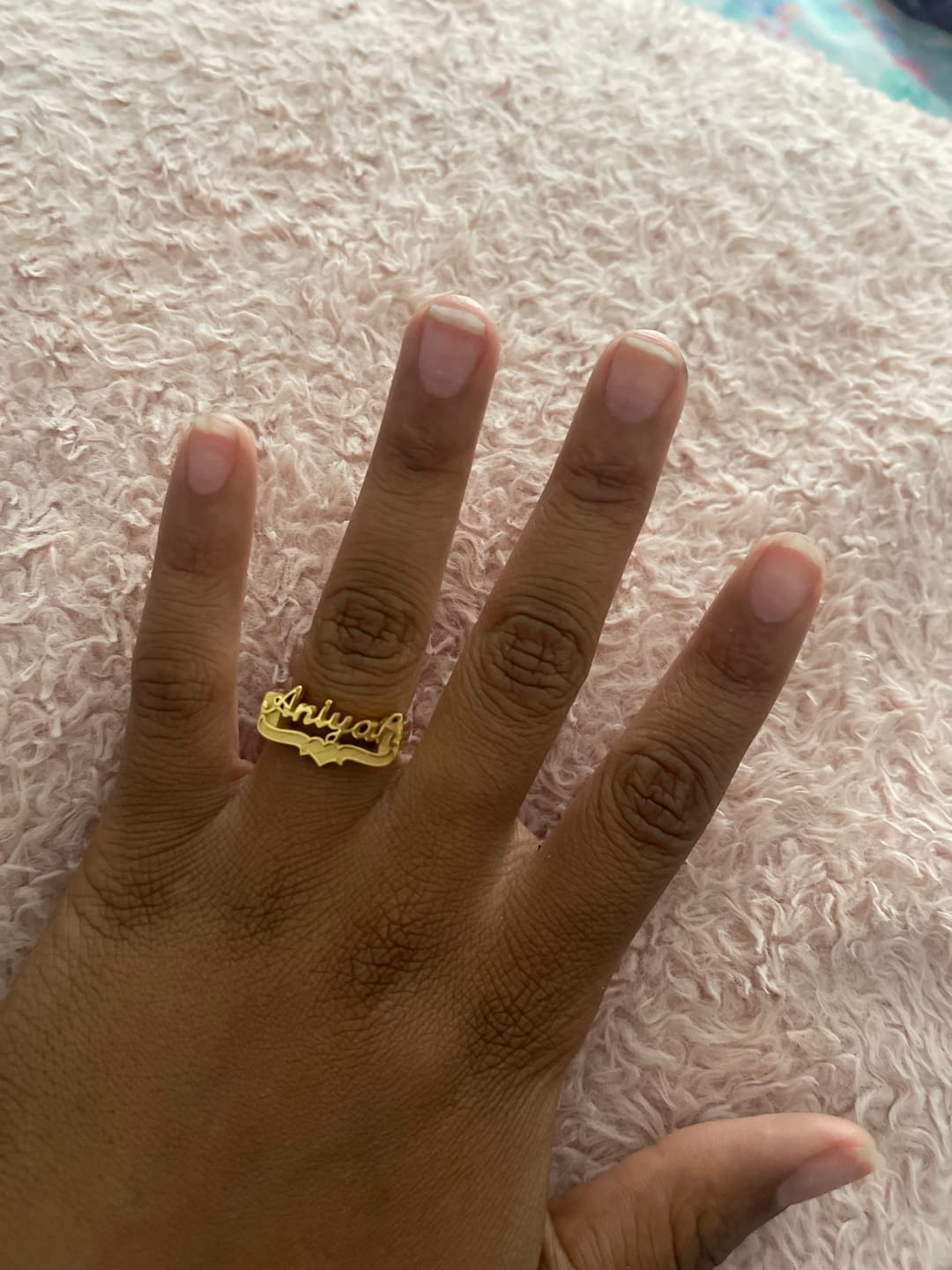 Customer photo review of 3D Name Ring