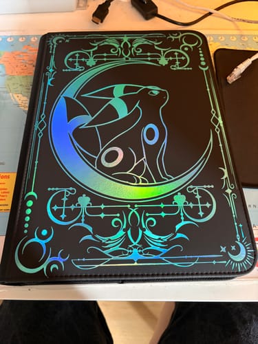 Customer photo review of Lunar Shadow Shiny 9-Pocket Trading Card Binder