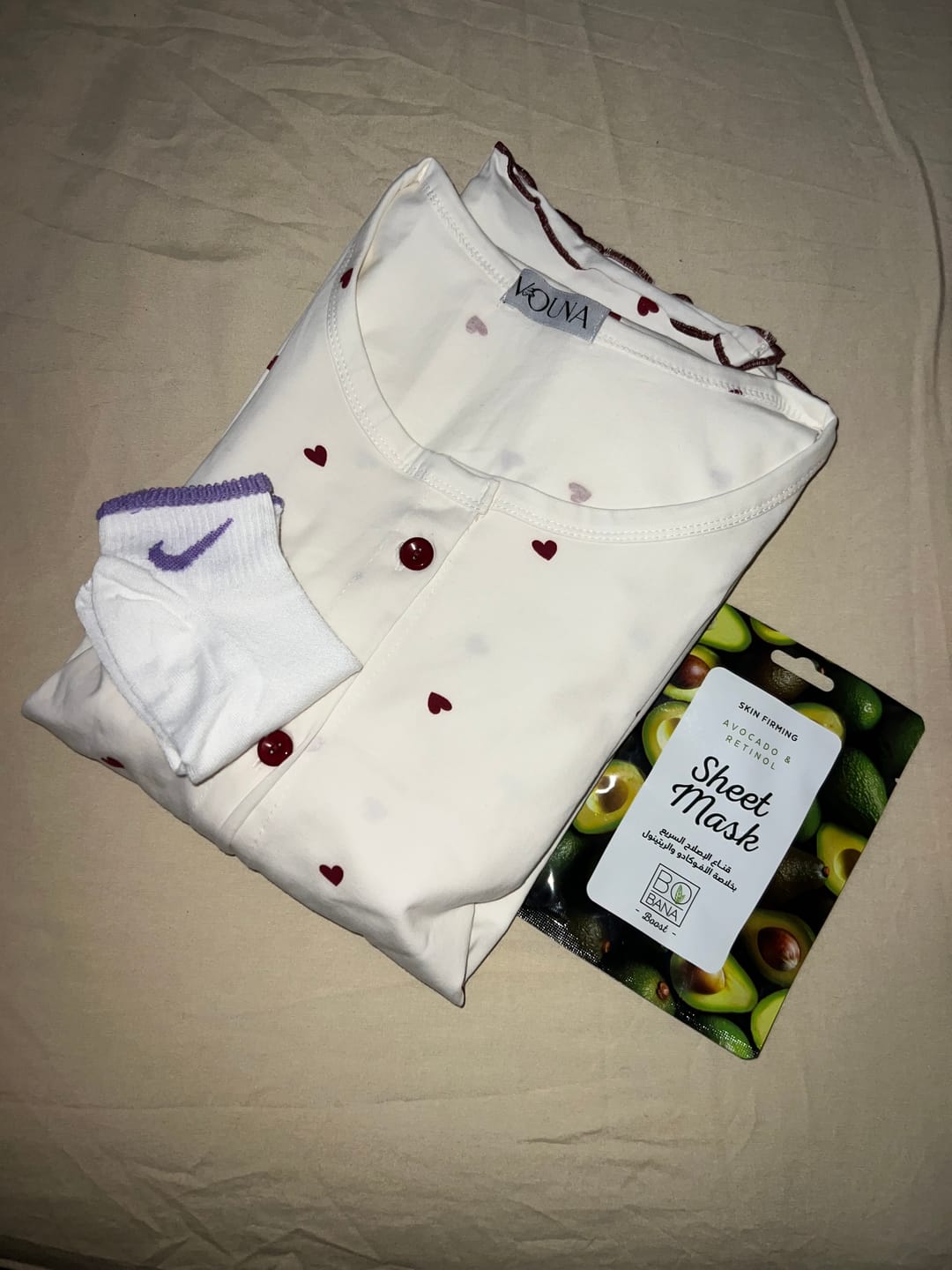 Customer photo review of Cherry Hearts pajama