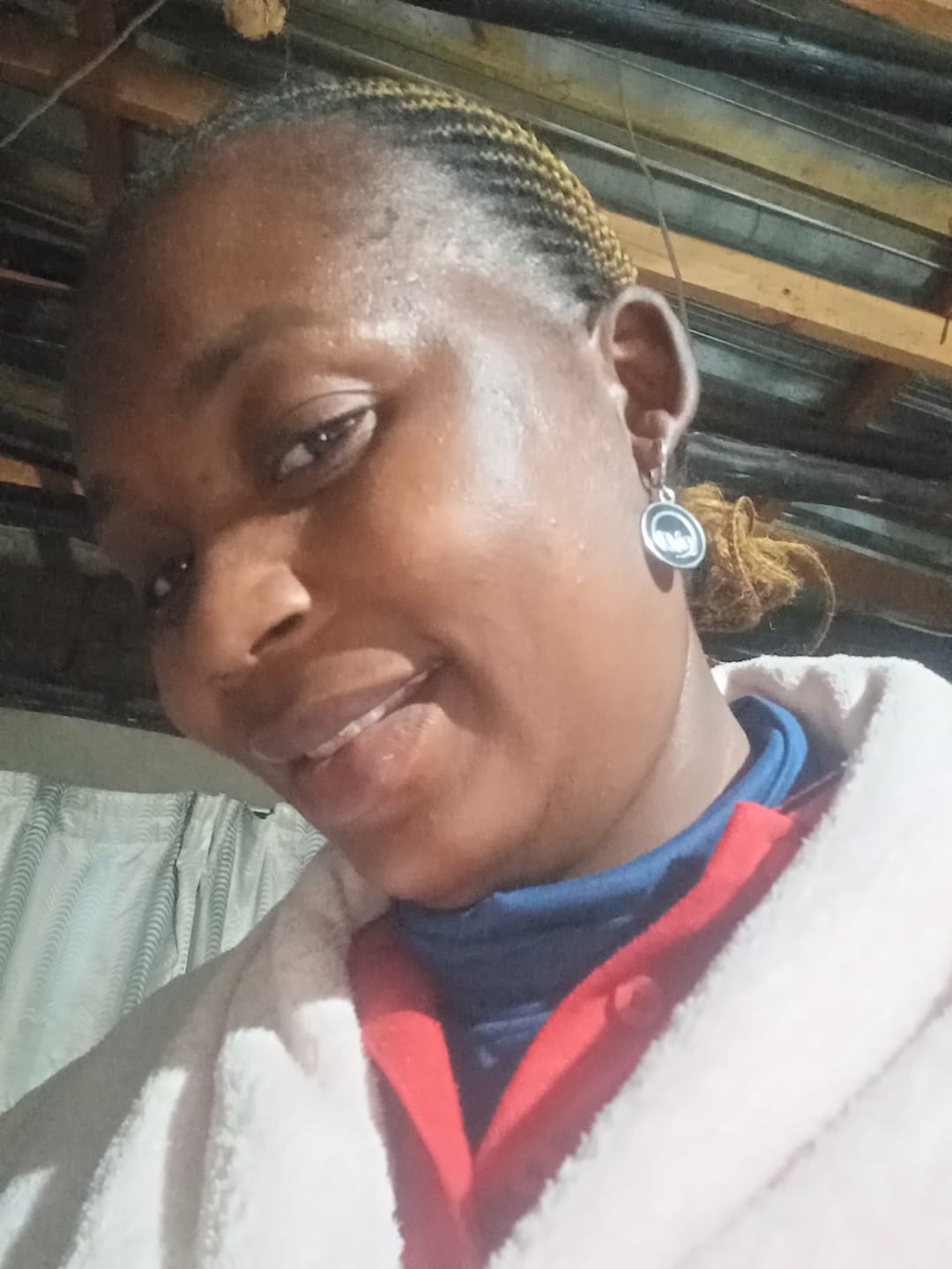 Customer photo review of Silver Diva Drop Earrings