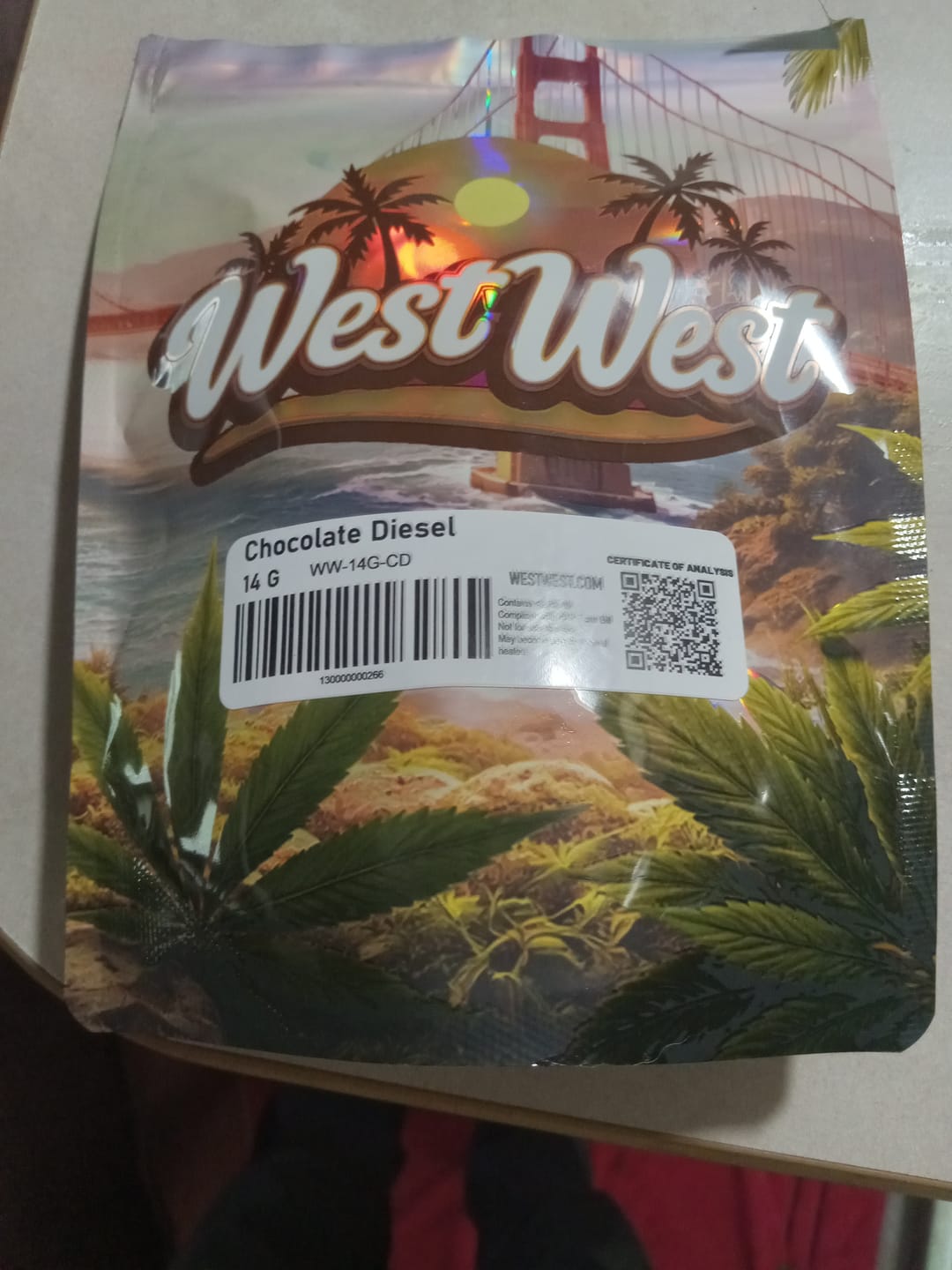 Customer photo review of West West Brand - Chocolate Diesel - 14 Grams - Hybrid
