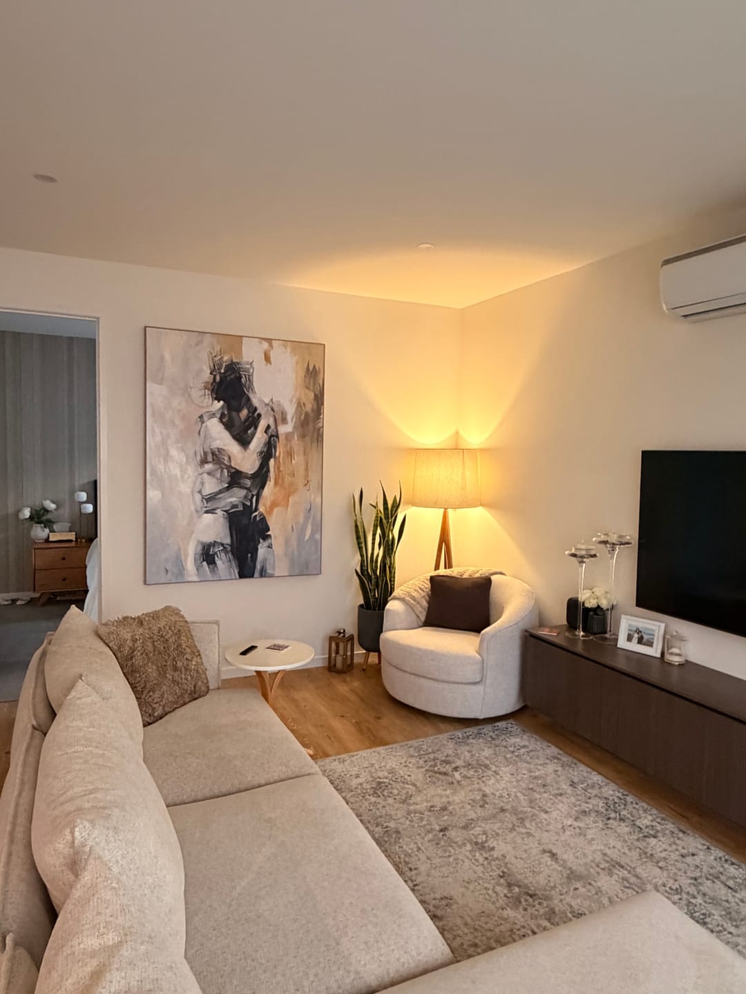 Customer photo review of Contemporary Abstract Couple Wall Art - EH#0108