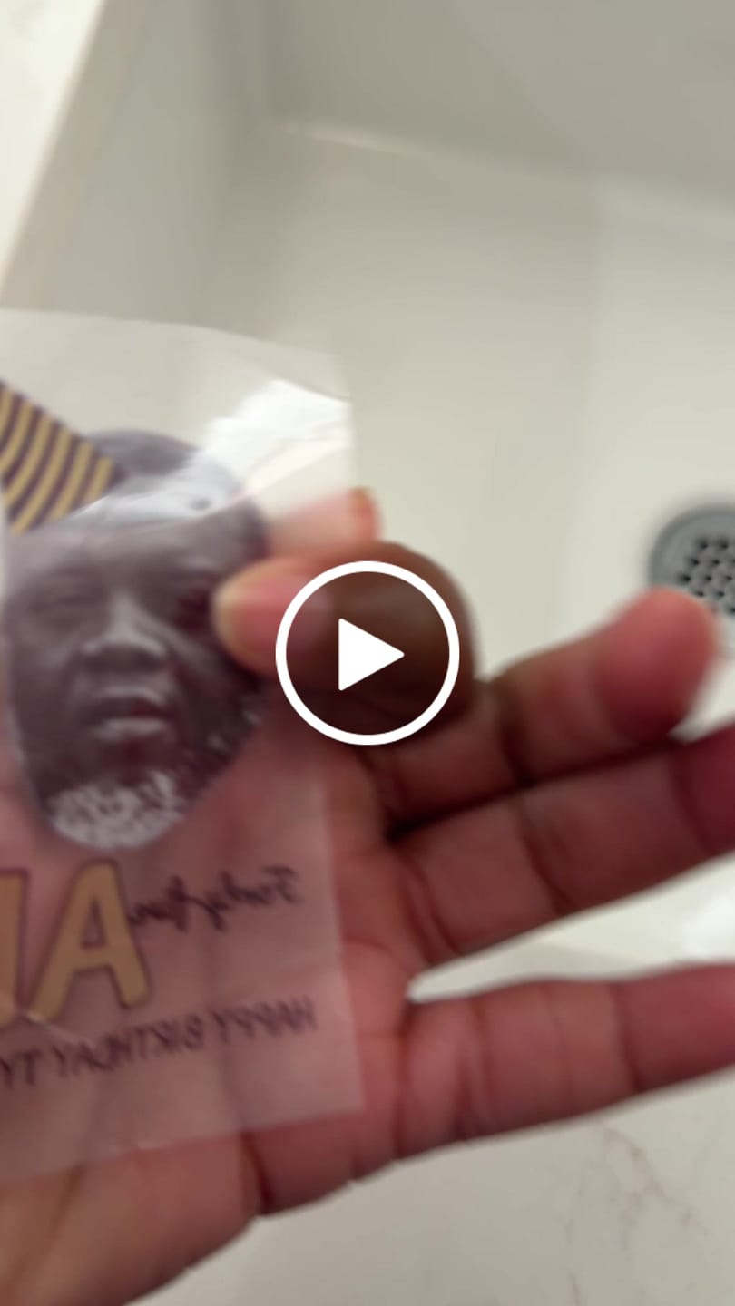 Customer video review of Birthday AF - Temporary Tattoo