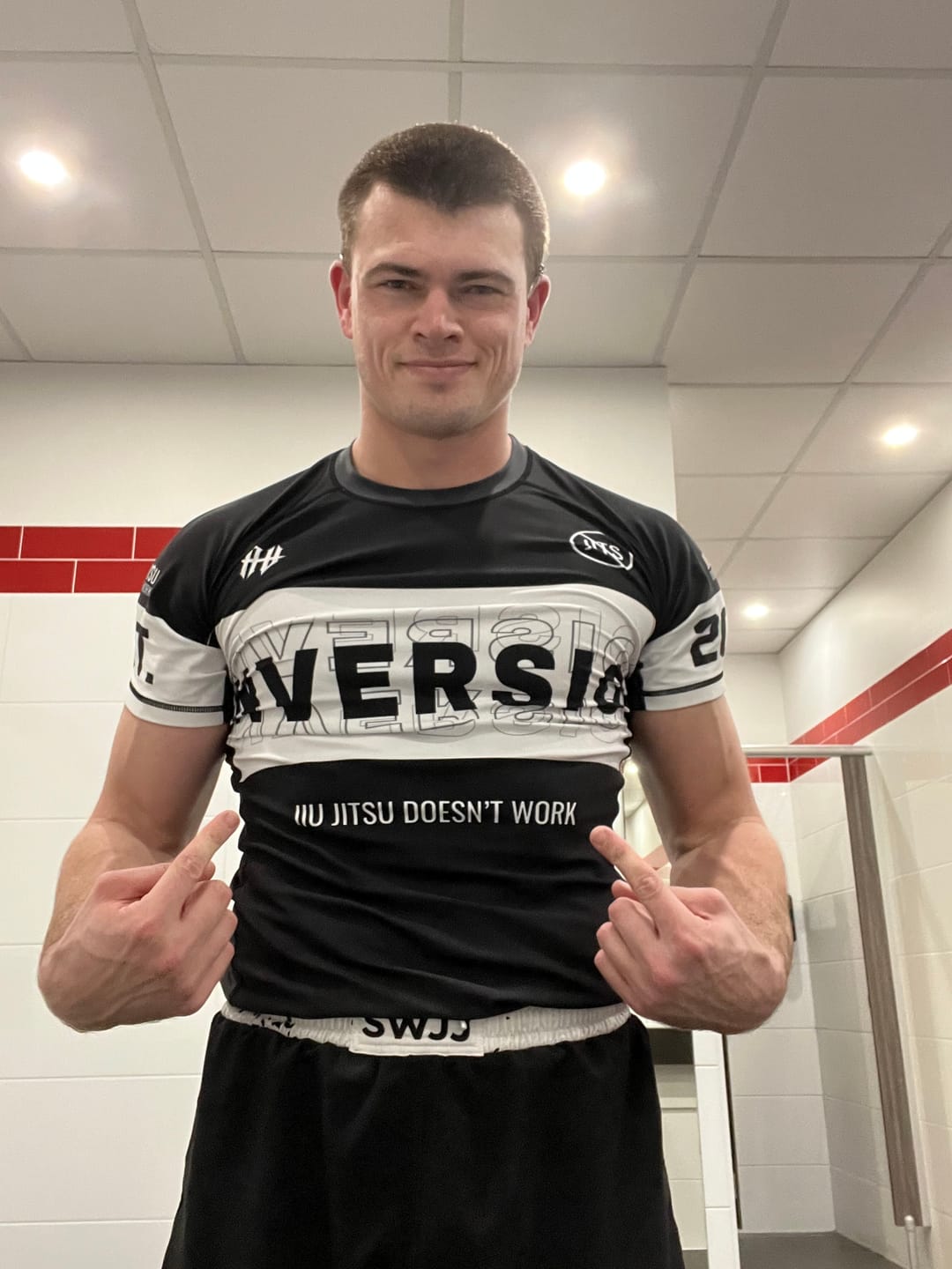 Customer photo review of JJDW V2 BJJ Rash Guard - BLACK