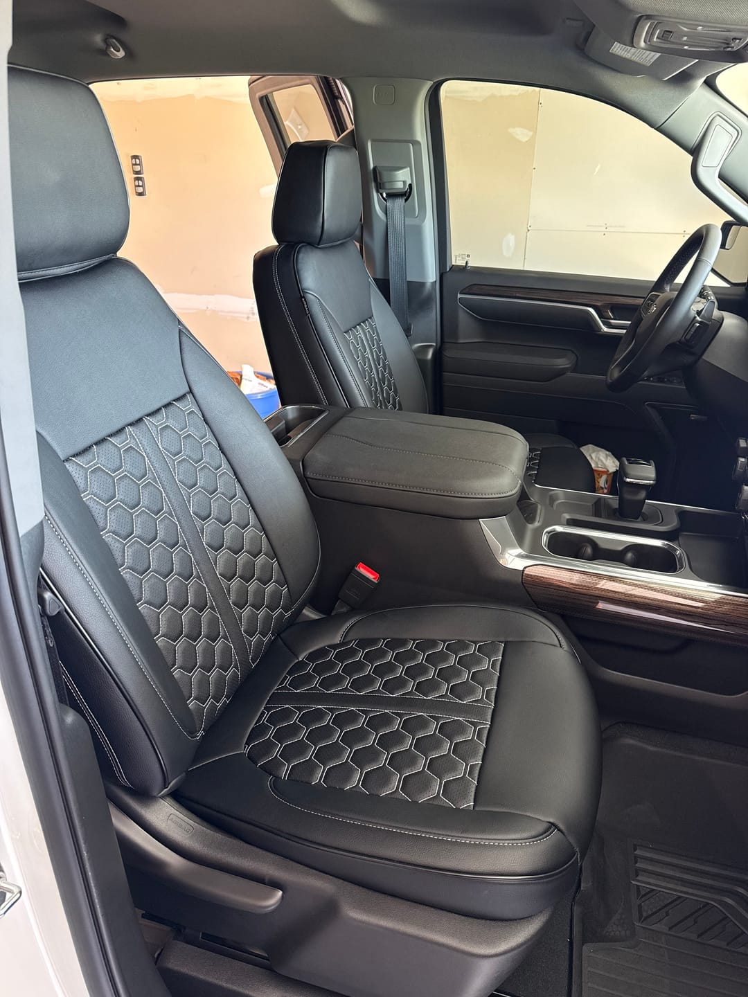 Customer photo review of 2019+ Chevrolet Silverado Premium Custom Leather Seat Covers