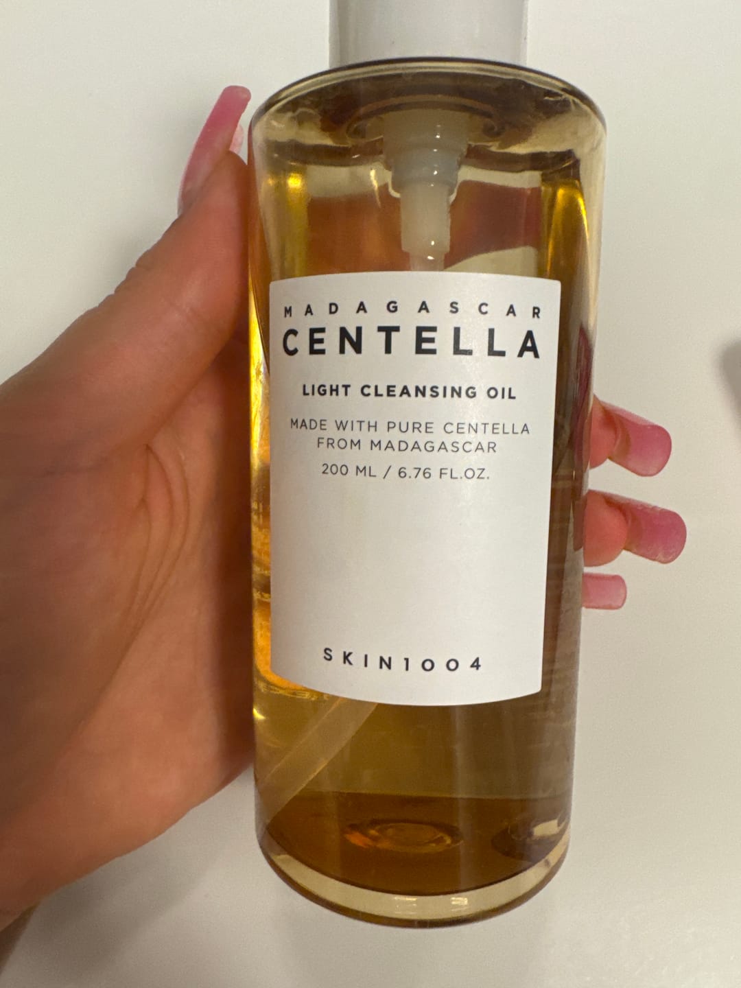 Customer photo review of Viegla tīrīšanas eļļa ar ekstraktu Gota Kola SKIN1004 Madagascar Centella Light Cleansing Oil