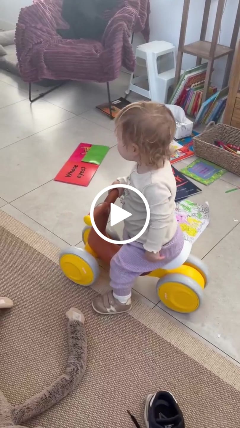 Customer video review of Baby Balance Bike 4 Wheels