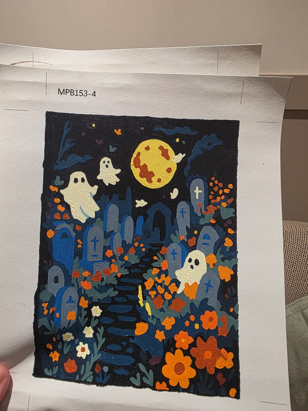 Customer photo review of 6 Mini Paintings - Spooky Halloween Set