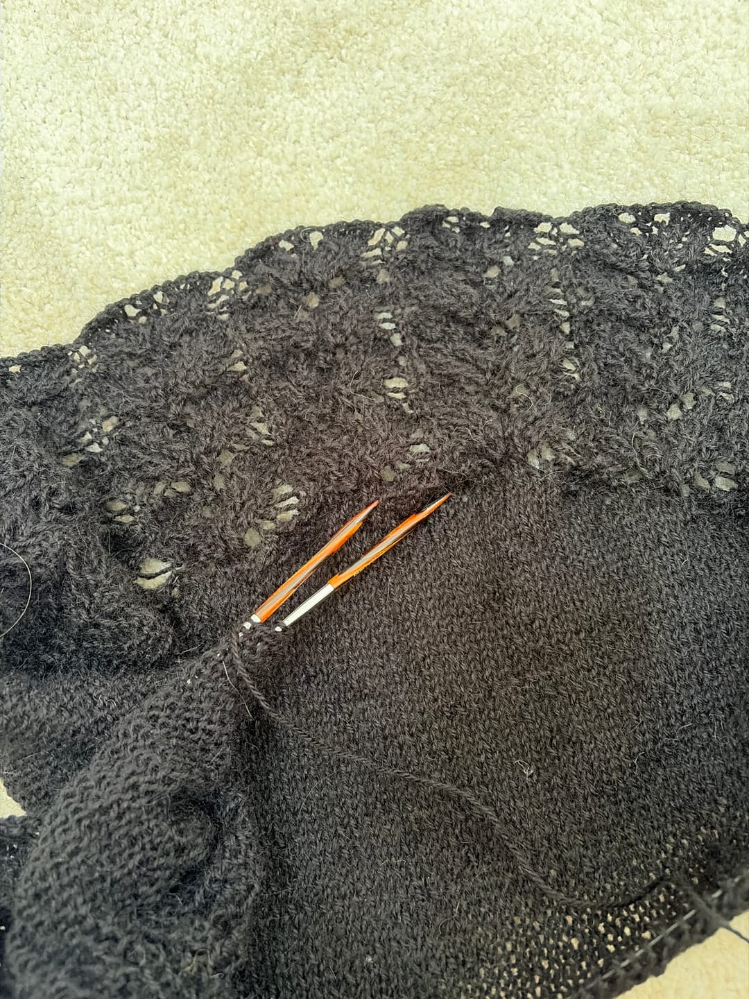 Customer photo review of FOLIAGE Shawl - PDF Knitting Pattern