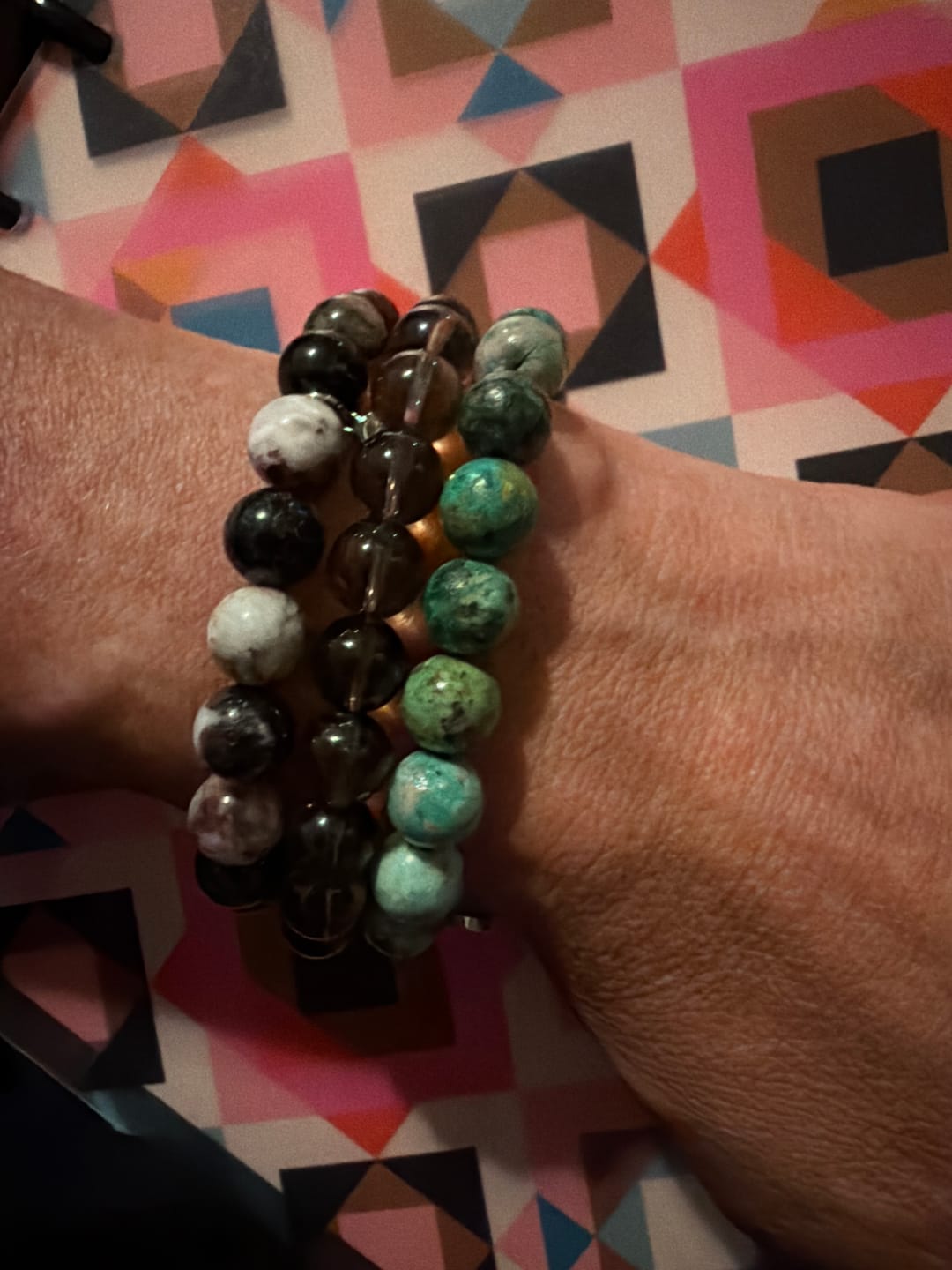 Customer photo review of Phoenix Turquoise Bracelet