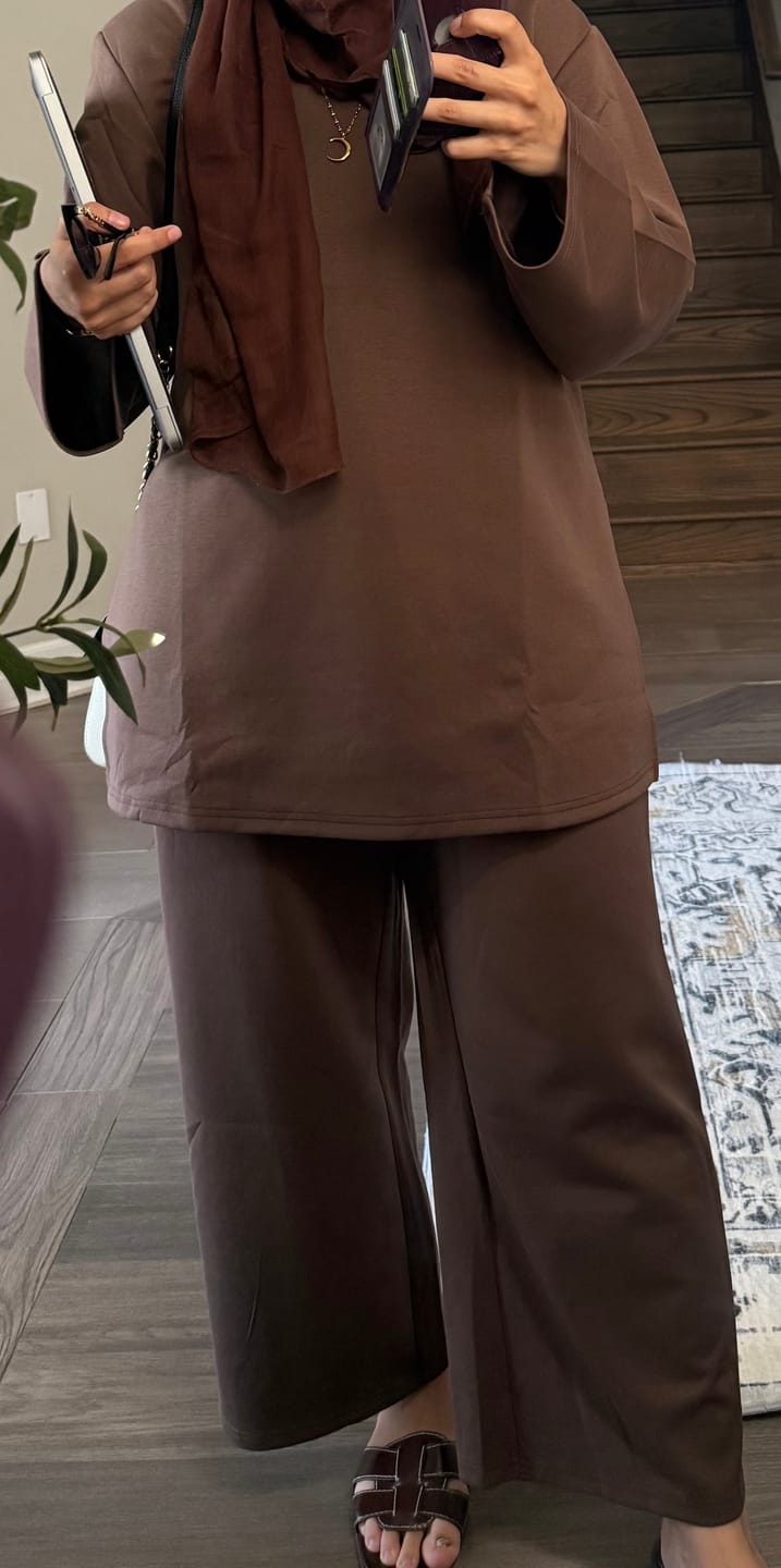 Customer photo review of Raha Two-Piece Lounge Set - Java Bean